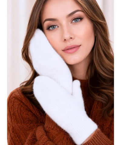 Comprar luva tricotada feminina fechada lã punho duplo reforçado luva de frio inverno promoção ANELLIMN