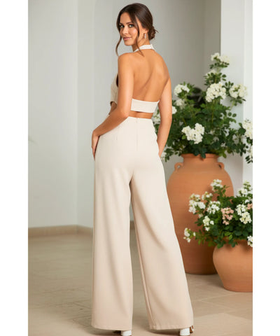 Macacão Alfaiataria Feminino Pantalona Longo Elegante | Cici