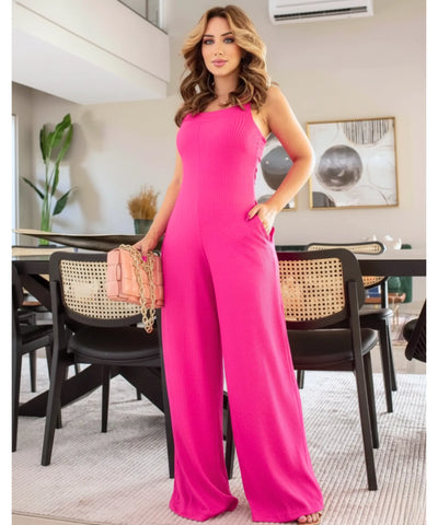 Macacão Feminino Canelado Um Ombro Só Elegante | Ita