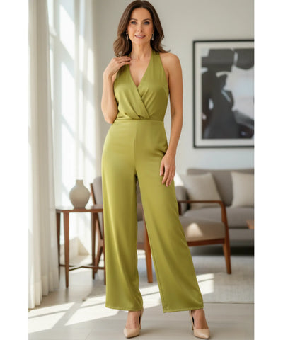 Macacão Feminino Cetim Frente Única Elegante Social | Romper