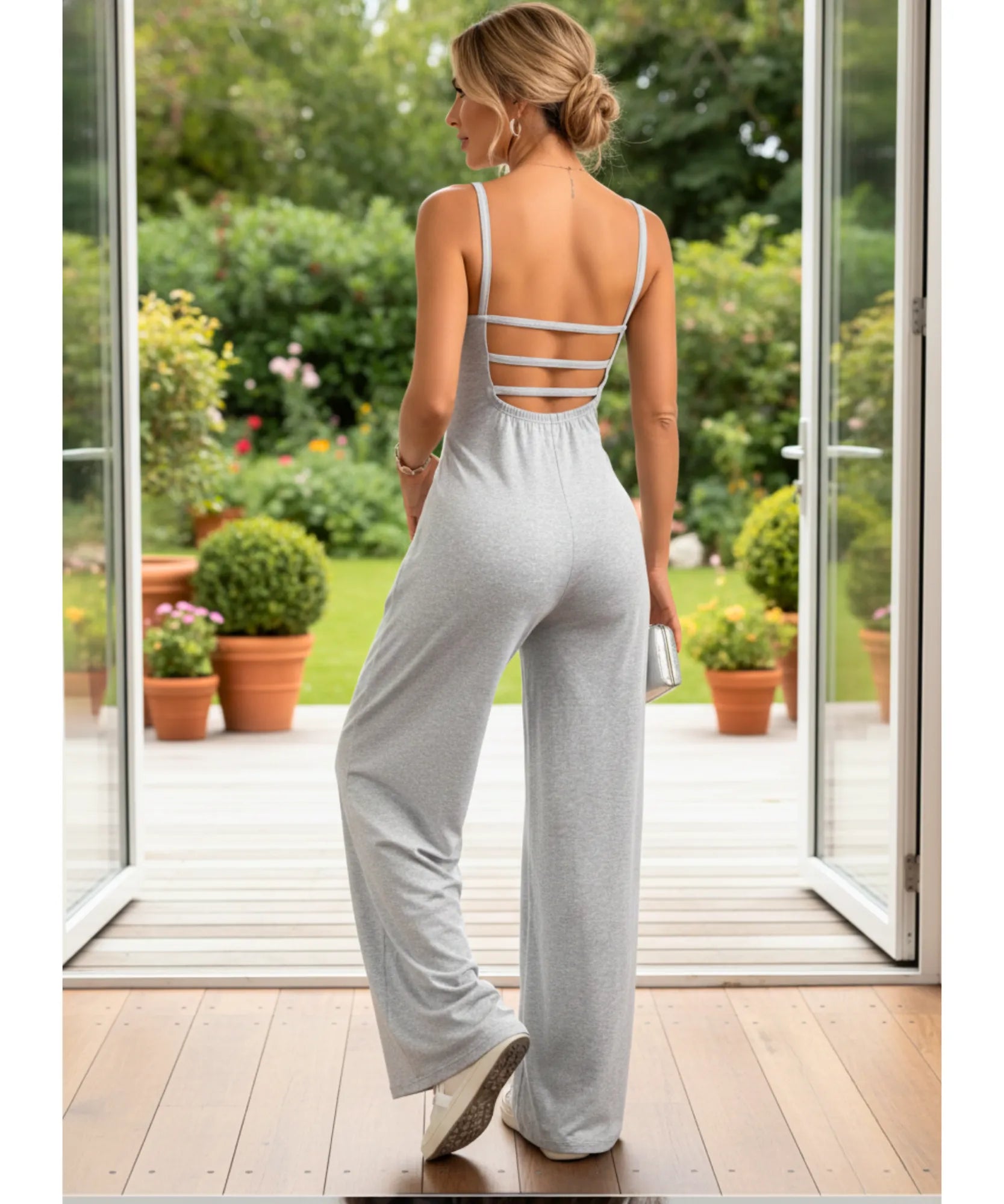 Comprar macacão feminino longo pantalona perna larga casual confortável em promoção ZARA