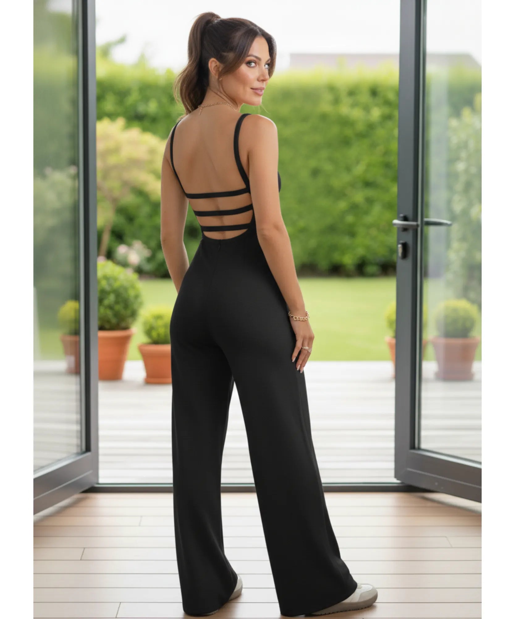 Comprar macacão feminino longo pantalona perna larga casual confortável em promoção ZARA