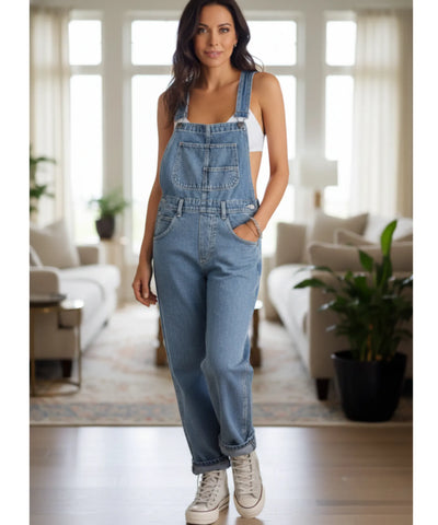 Comprar macacão jeans feminino jardineira preto casual urbano streetwear barato oferta ZARA