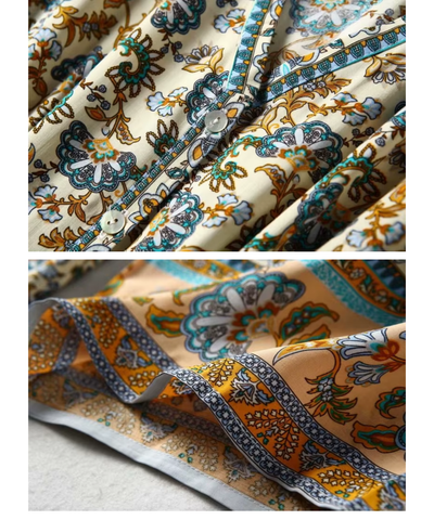 Macacão Longo Feminino Estampado Floral Pantalona Boho | Lina