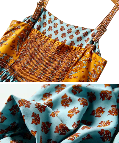 Macaquinho Feminino Estampado Floral Verão Boho | Mahal