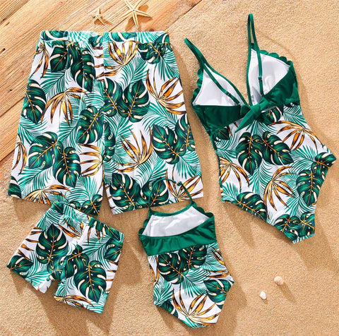 Maiô Mãe e Filha Praia Conjunto Família Shorts | Simpsons