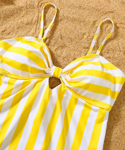 Maiô Tal Mãe Tal Filha com Shorts Família Listrado | Mel