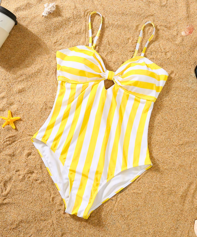 Maiô Tal Mãe Tal Filha com Shorts Família Listrado | Mel