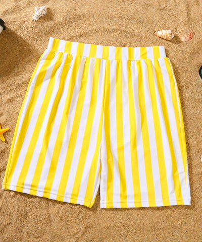 Maiô Tal Mãe Tal Filha com Shorts Família Listrado | Mel