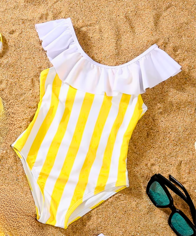 Maiô Tal Mãe Tal Filha com Shorts Família Listrado | Mel