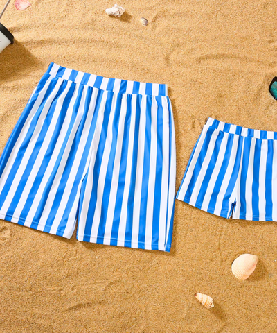 Maiô Tal Mãe Tal Filha com Shorts Família Listrado | Mel