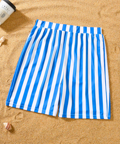 Maiô Tal Mãe Tal Filha com Shorts Família Listrado | Mel