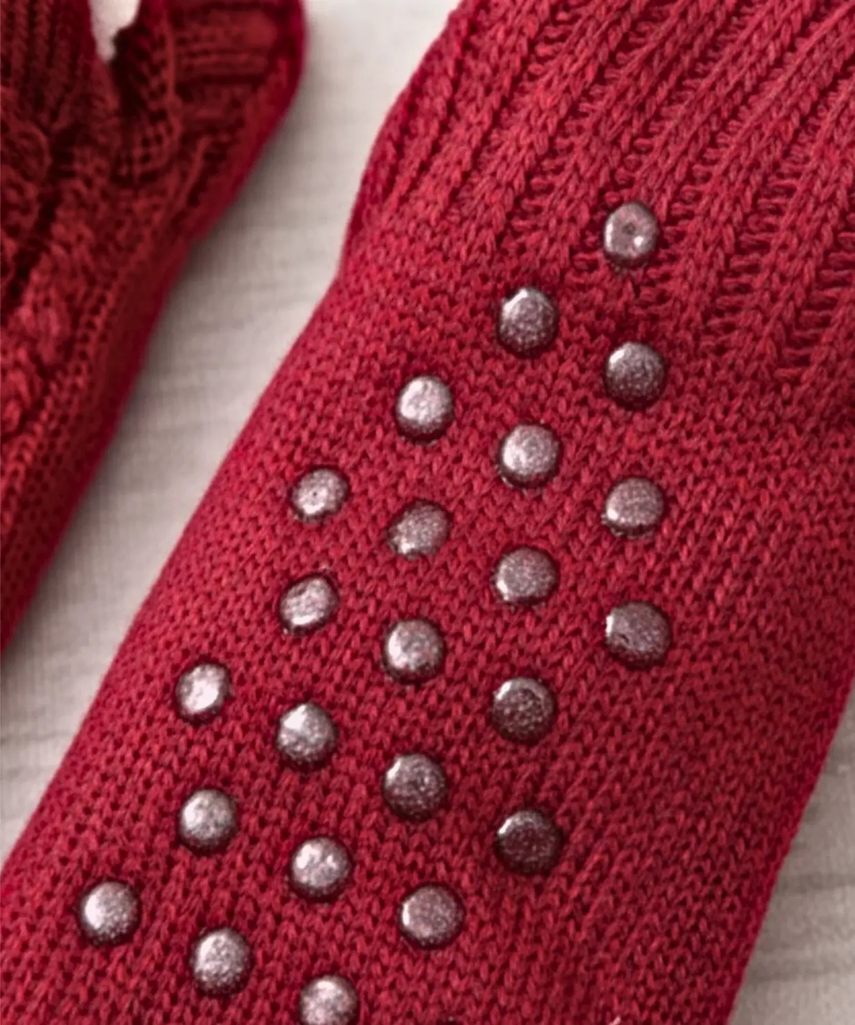  Comprar meia antiderrapante feminina tricot forro pelúcia térmica grossa inverno barato ANELLIMN 