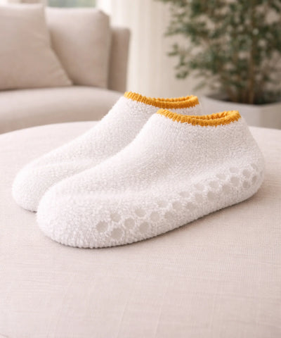 Comprar Meia Antiderrapante Peluciada Térmica Feminina Confortável Segura Casa Inverno barato