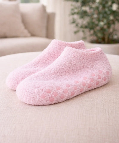 Comprar Meia Antiderrapante Peluciada Térmica Feminina Confortável Segura Casa Inverno barato