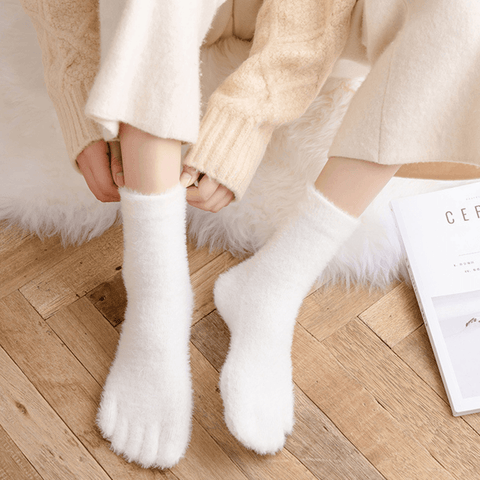 Anellimn comprar meia com dedos de lã  meia de dedos feminino preço barato
