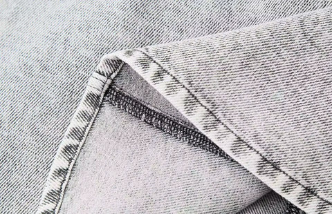 Comprar mini saia jeans feminina pedrarias cintura alta cinza em promoção Anellimn