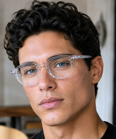 Comprar óculos de descanso anti luz azul transparente masculino em promoção Anellimn