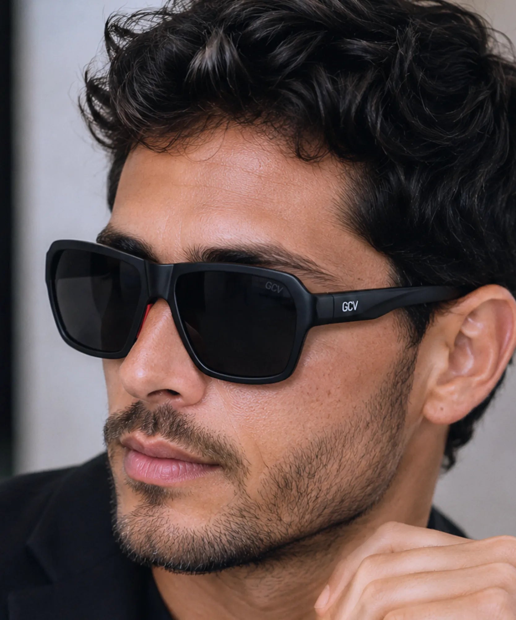 Comprar óculos de sol masculino esportivo preto elegante em promoção Anellimn