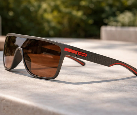 Comprar óculos de sol masculino polarizado esportivo com proteção UV400 lentes HD armação TR90 flexível barato ou em promoção