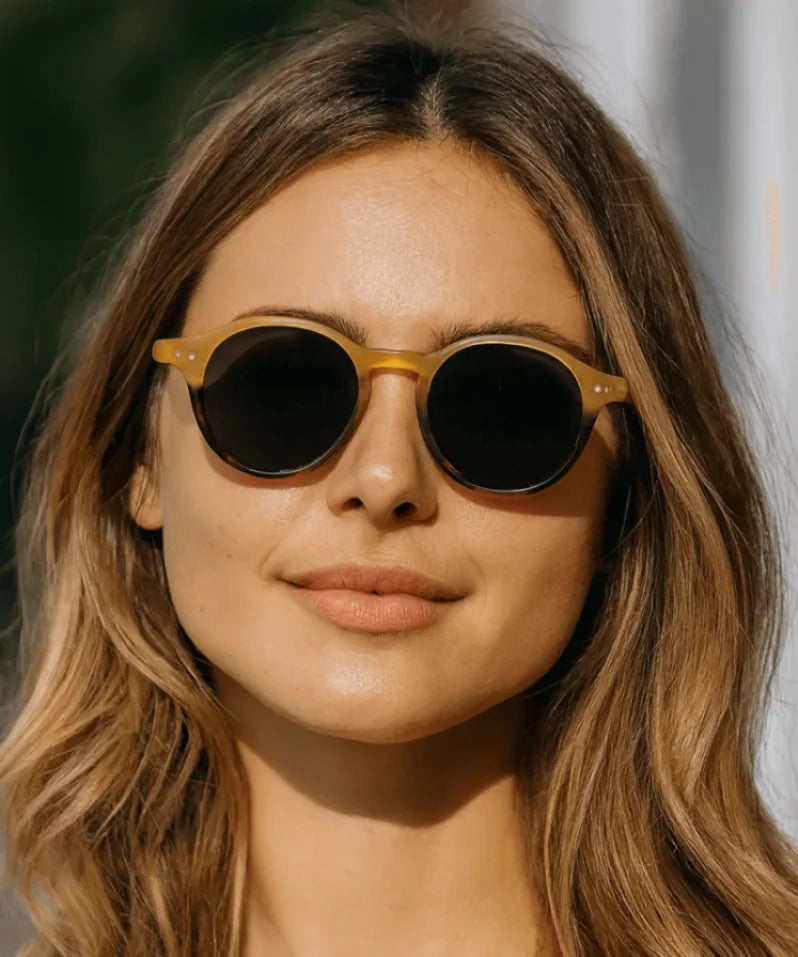 Comprar óculos de sol redondo polarizado proteção UV400 unissex premium barato promoção ANELLIMN