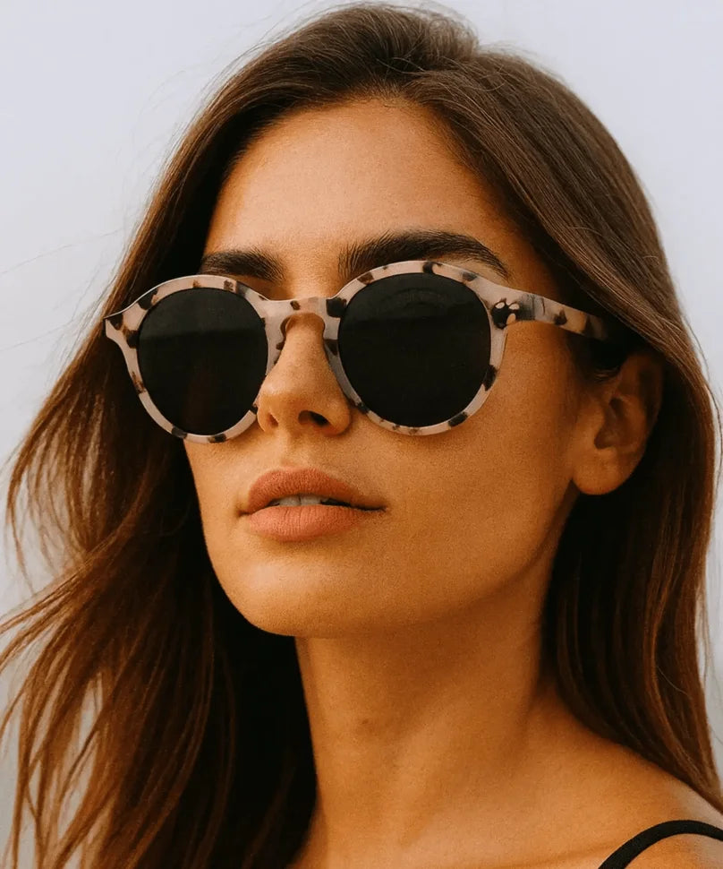 Comprar óculos de sol redondo polarizado proteção UV400 unissex premium barato promoção ANELLIMN