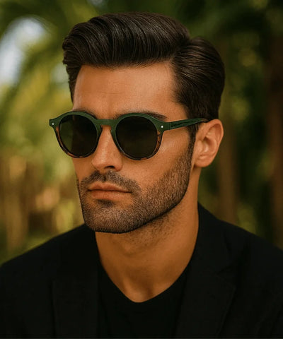Comprar óculos de sol redondo polarizado proteção UV400 unissex premium barato promoção ANELLIMN