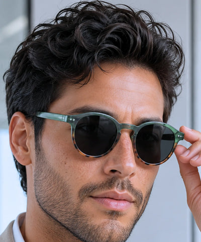 Comprar óculos de sol redondo polarizado proteção UV400 unissex barato em promoção Anellimn