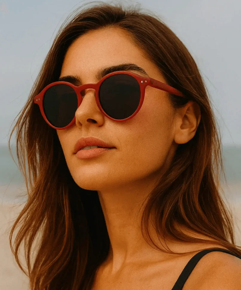 Comprar óculos de sol redondo polarizado proteção UV400 unissex premium barato promoção ANELLIMN