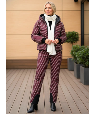 Conjunto feminino inverno puffer acolchoado estampado Térmico | Tati
