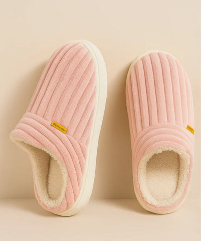 Pantufa Feminina Veludo Cotelê Antiderrapante Forrada | Cassi
