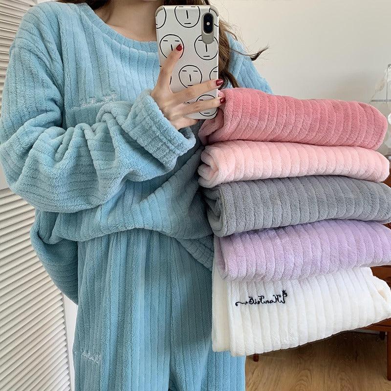 Anellimn comprar melhor pijama feminino flanelado fleece de lã barato preço do pijama feminino