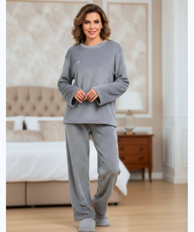 Comprar conjunto alfaiataria feminino elegante crepe blusa ombro caído calça pantalona wide leg em promoção ZARA