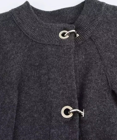 Poncho Feminino Capa Fecho Malha Inverno Elegante | Lolita