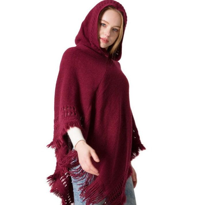 Poncho Feminino com Capuz Frankfurt - Anellimn