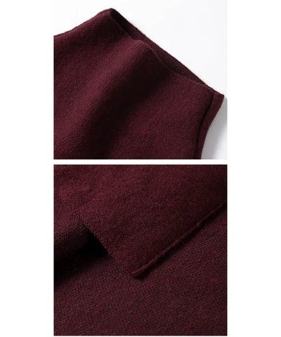 Poncho Feminino Malha de Tricot Elegante Inverno | Sassa