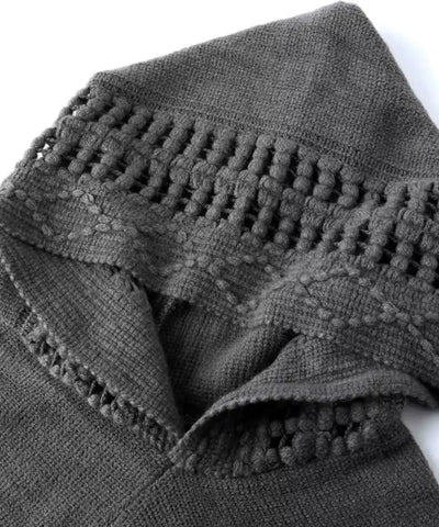 Poncho Feminino Tricot Com Capuz Elegante | Frankfurt