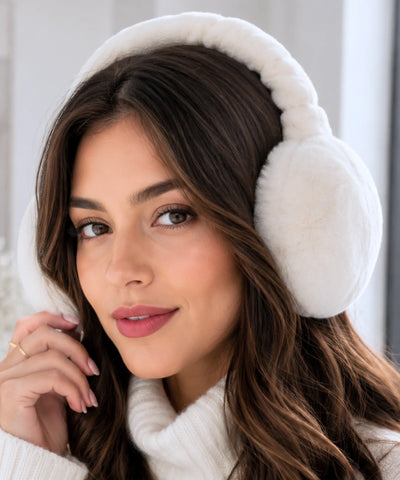 Comprar protetor de orelha frio pelúcia sintética felpuda macia dobrável várias cores inverno promoção ANELLIMN