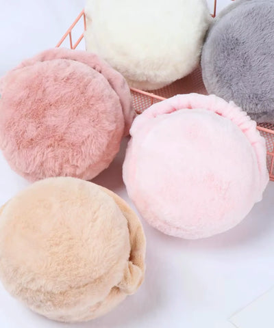Comprar protetor de orelha frio pelúcia sintética felpuda macia dobrável várias cores inverno promoção ANELLIMN