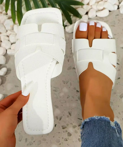 Rasteirinha Feminina Slide Tira Larga Confortável Verão | Glad