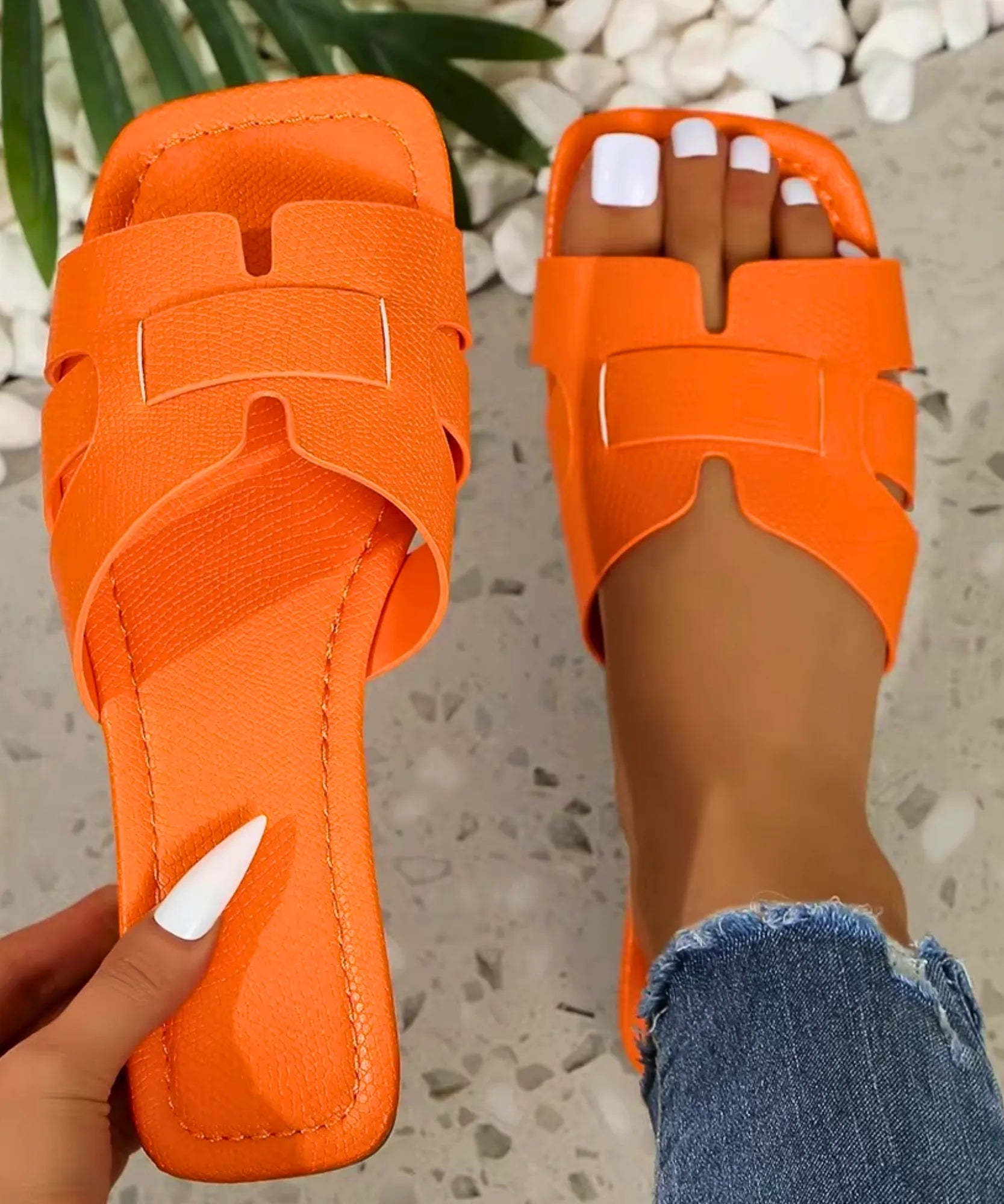 Comprar rasteirinha feminina slide tira larga confortável macia anatômica casual praia verão em promoção