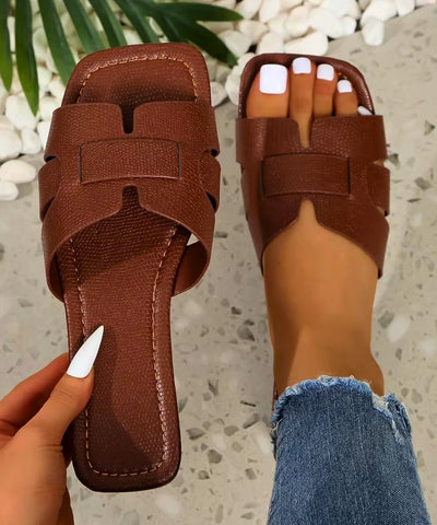 Comprar rasteirinha feminina slide tira larga confortável macia anatômica casual praia verão em promoção