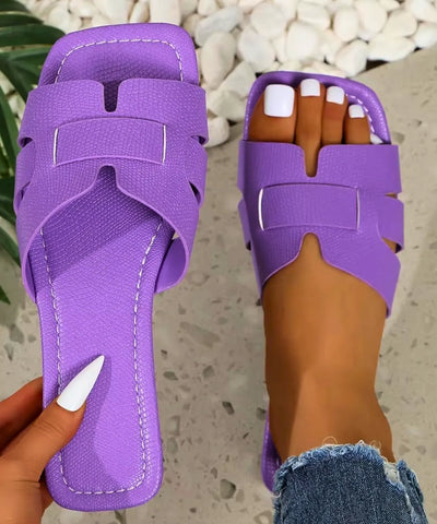 Rasteirinha Feminina Slide Tira Larga Confortável Verão | Glad