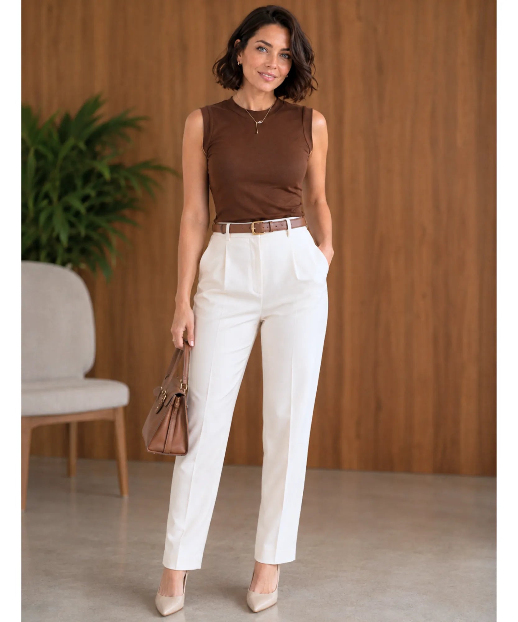 Comprar regata básica feminina muscle tee marrom em promoção Anellimn