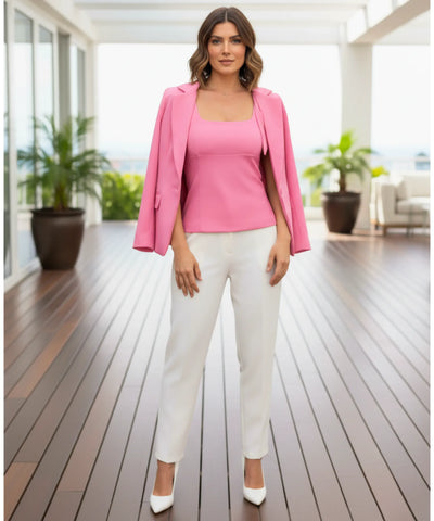 Regata Feminina Alça Laço Decote Quadrado Elegante | Merci