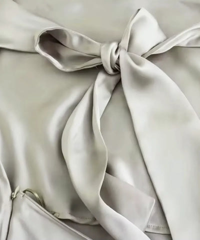 Regata Feminina de Cetim Social Frente Única Elegante | Tícia
