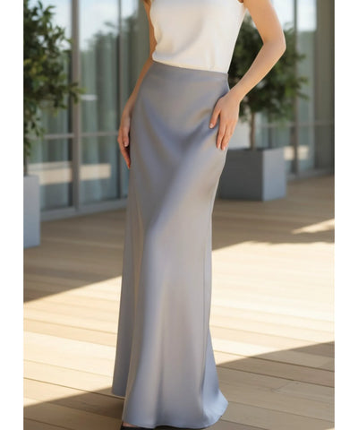 Saia Longa Alfaiataria Feminina Justa Social Elegante | Anaya