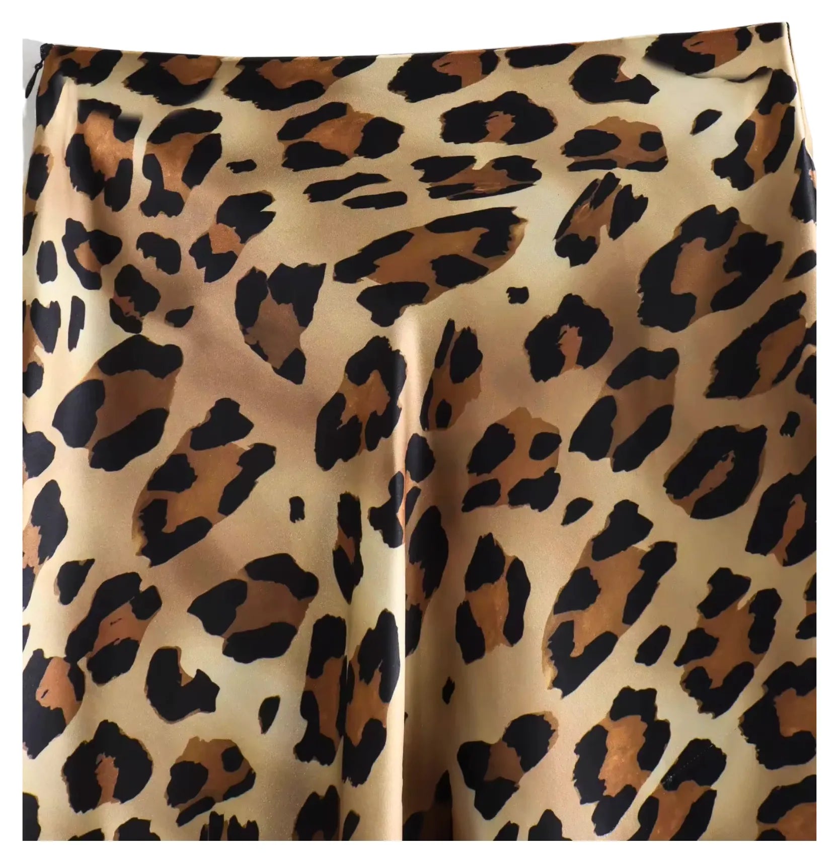 Comprar saia longa animal print cetim caramelo feminina barato frete grátis