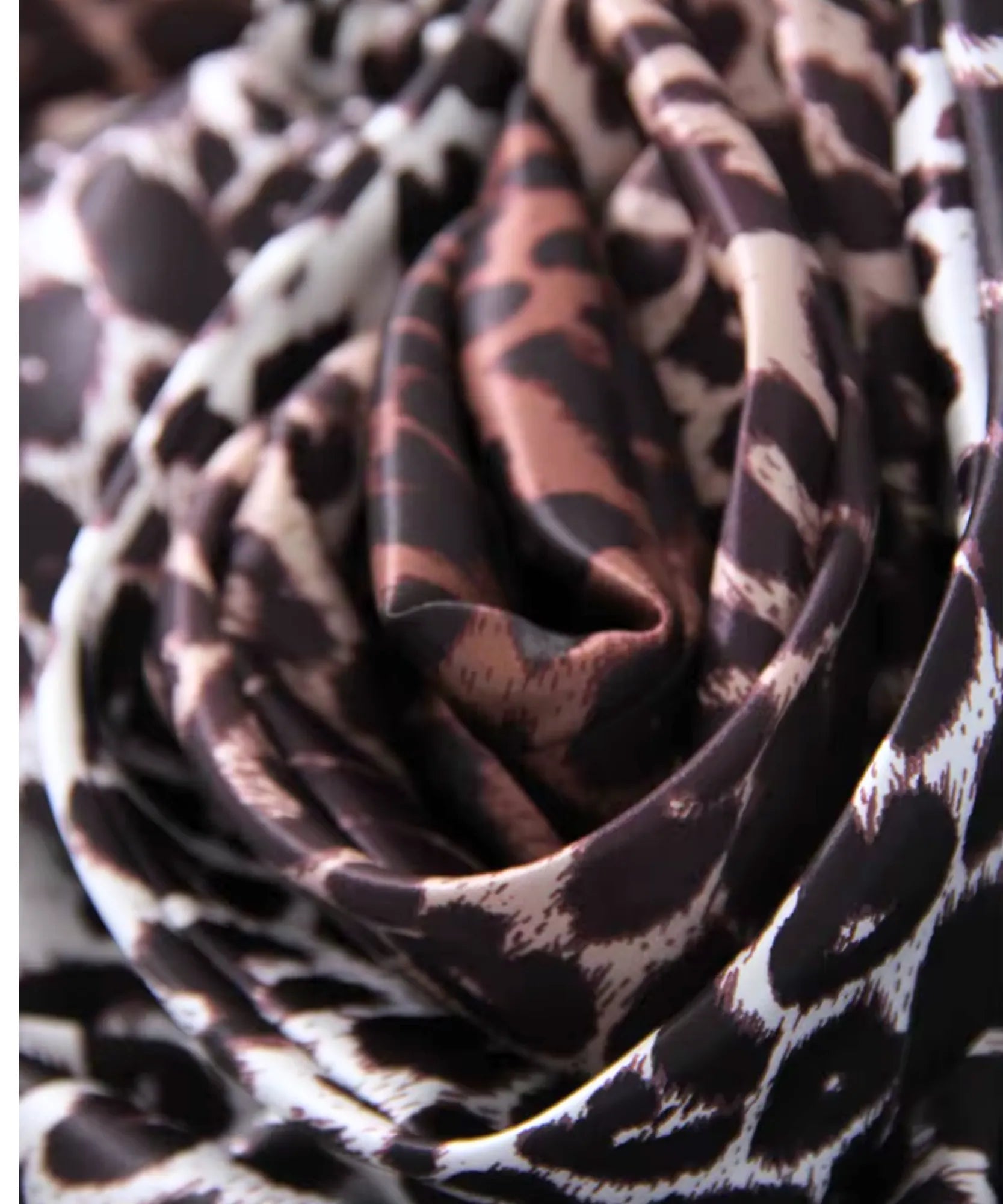 Comprar saia longa animal print cetim barato Anellimn