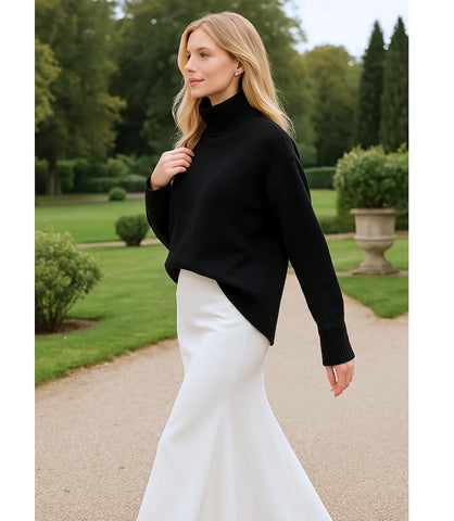 Saia Longa de Cetim Sereia Feminina Elegante | Anaya